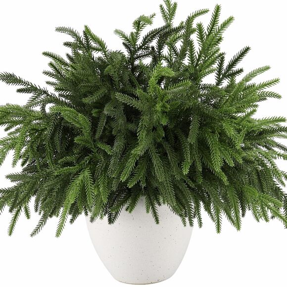 Other - 6824 8Pcs Realistic Norfolk Pine Branches -18Inch Artificial Real Touch